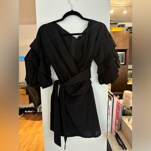 Lioness puff sleeve ruched dress